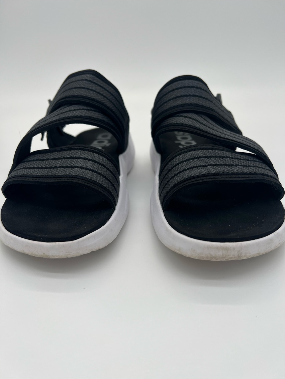Adidas Black and Gray 90s slingback slides women size 6 - Picture 3 of 8